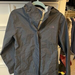 The North Face women’s Gray rain coat